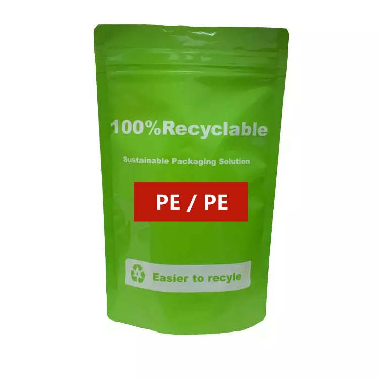100% recyclable Mono material High barrier PE Pouches 2