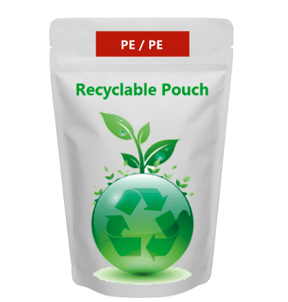 100% recyclable high barrier mono material PE pouches 2